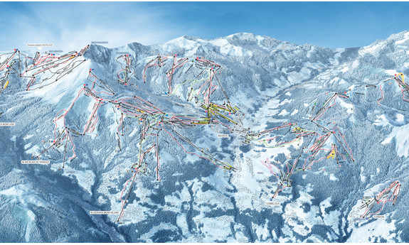 Náhled skimapy areálu Evasion Mont Blanc
