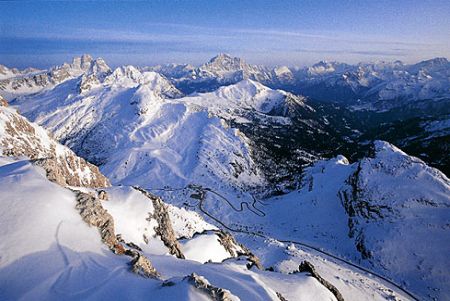 Lyžování v Cortině d'Ampezzo - ilustrační fotografie