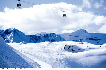 Lyžování v Les Deux Alpes - ilustrační fotografie