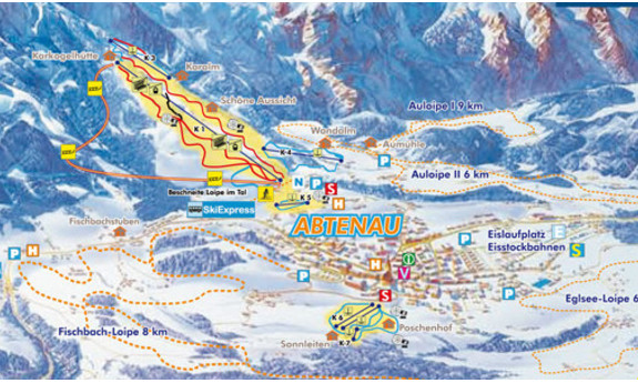 Náhled skimapy areálu Abtenau / Karkogel