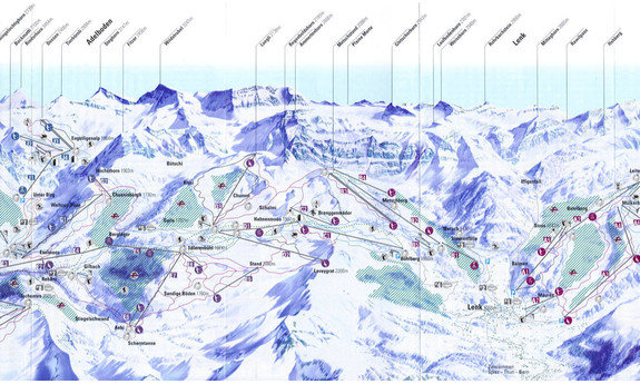 Náhled skimapy areálu Adelboden - Lenk