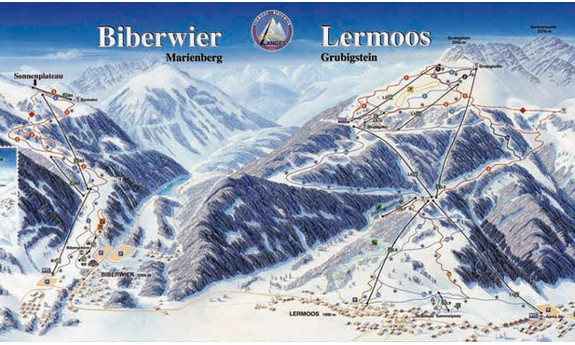 Náhled skimapy areálu Biberwier - Marienberg