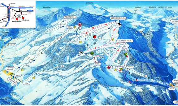 Náhled skimapy areálu Gaissau - Hintersee