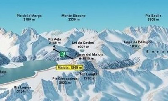 Náhled skimapy areálu Maloja
