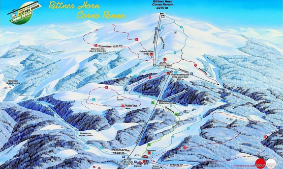 Náhled skimapy areálu Rittnerhorn